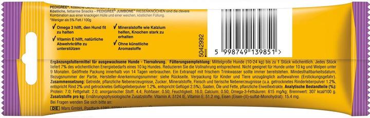 Actual product image Pedigree Jumbone Large with beef (Adult, 1 pcs., 180 g)