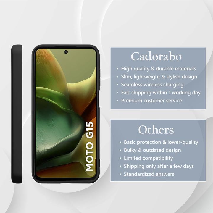 Immagine prodotto Cadorabo Custodia per Motorola Moto G15 TPU Liquid Silicone Case (Motorola Moto C)