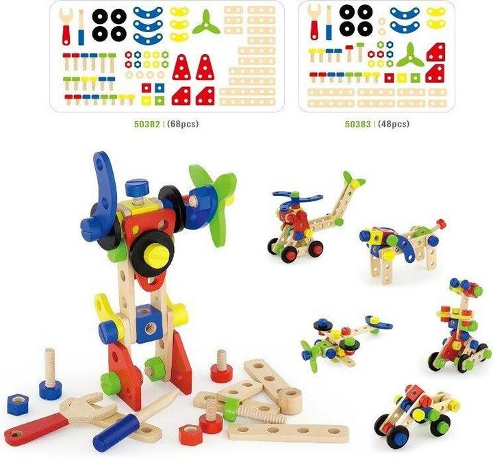 Produktbild Viga Toys Construction bricks, wood 48 parts (N50383)