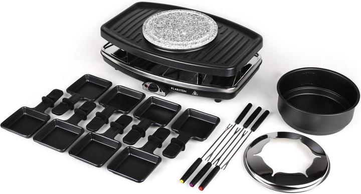 Immagine prodotto Klarstein Entrecote raclette grillFondue, piastra in pietra naturale, per 8 persone