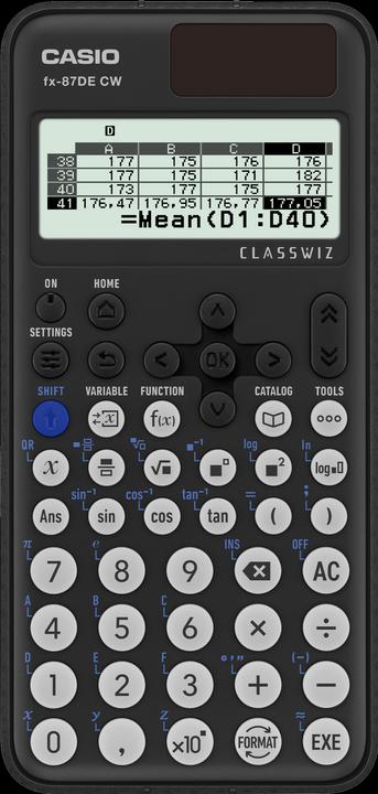 Image du produit Casio FX-87DE CW (Piles, Cellules solaires)