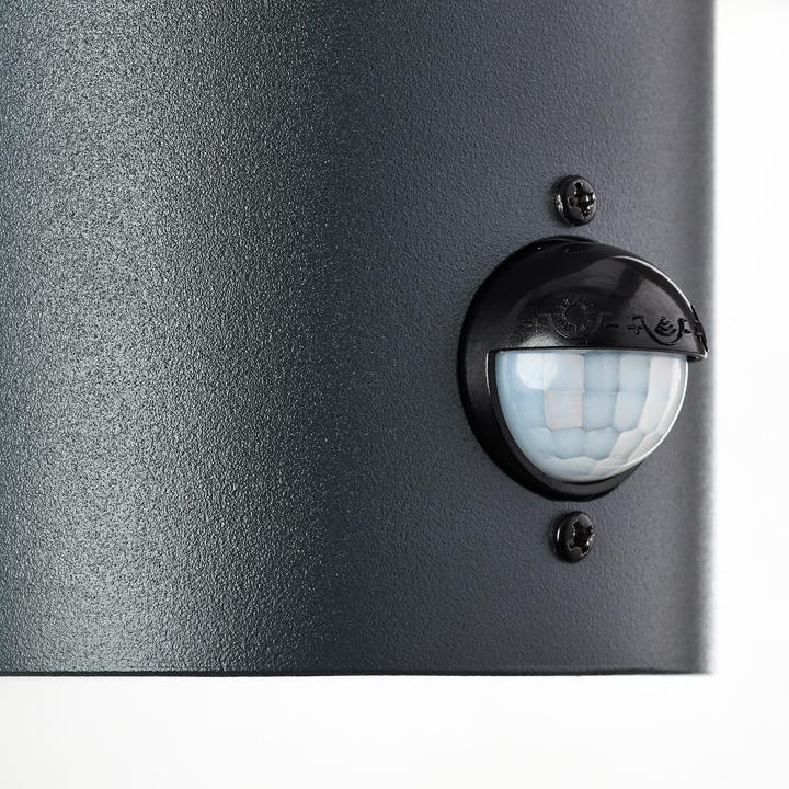 Actual product image Brilliant Aberdeen E27 / AUss-WA+BEW / w/o bulb Aussenwandleuchte, stehend mit Bewegungsmelder (E27, IP44)