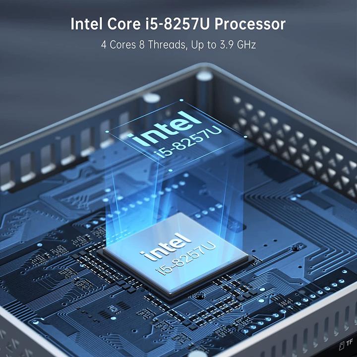 Produktbild NiPoGi Mini PC (i5-8257U, 16GB Ram, 512GB M.2 SSD)