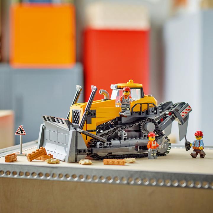 Produktbild LEGO Gelber Bulldozer mit Frontlader (60466, LEGO City)