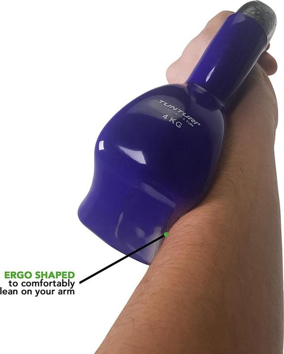 Actual product image Tunturi Vinyl Gusseisen Kettlebell (1 x 4 kg)
