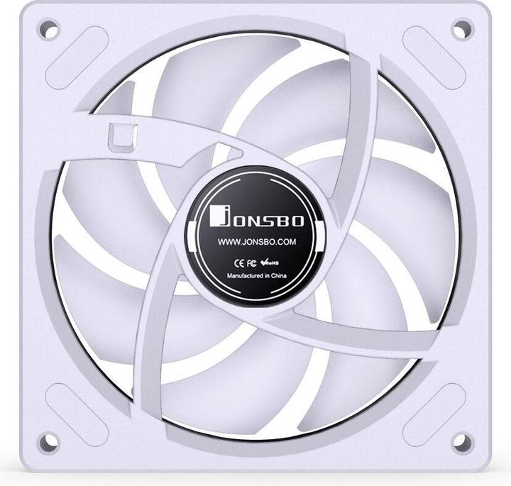 Actual product image Jonsbo ZB-120 Lüfter, Reverse Blade, PWM, ARGB - 120mm, weiss (120 mm)