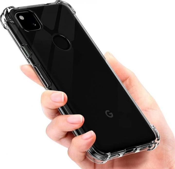 Produktbild Screenguard Google Pixel 4a Hülle Crystal Soft Airbag Bumper (Google Pixel 4a)