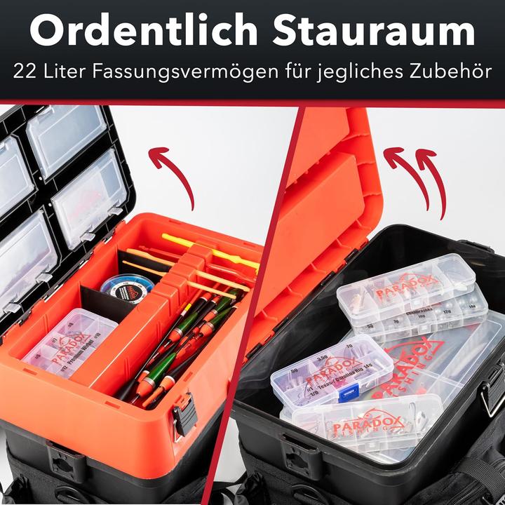 Immagine prodotto Paradox Fishing 2in1 Angelrucksack mit Sitzfunktion