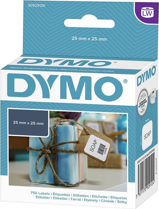 Actual product image Dymo S0929120 square multi-purpose labels