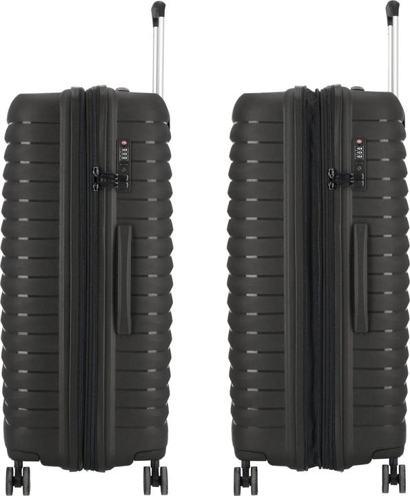 Actual product image D&N Travel Line 4500 4-wheel trolley L 75 cm with expansion fold (100 l, L (90 - 115l))