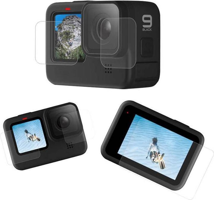 Immagine prodotto Telesin Schermo e obiettivo in vetro temperato per GoPro Hero 9 / Hero 10 (GP-FLM-901) (Eroe 11, Eroe 10, Eroe 12, Eroe 9)