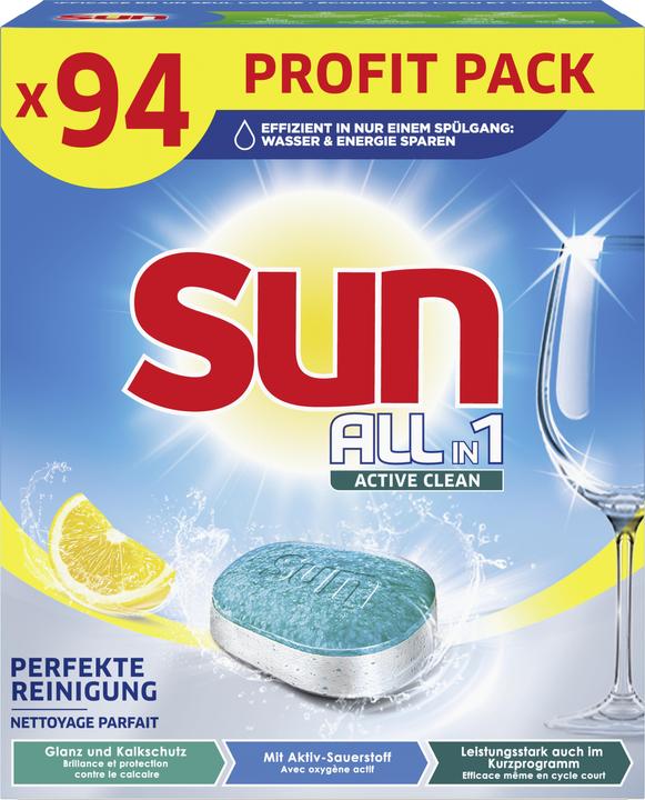 Sun All-in-1 Active Clean Lemon 94x (Tabs)