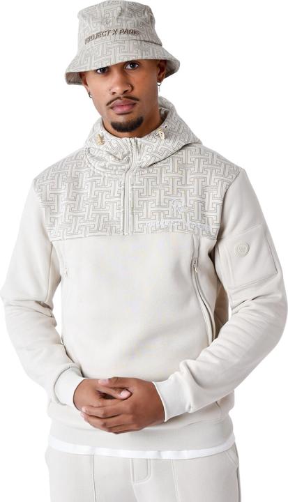 Image du produit Project X Paris Sweatshirt à capuche zippé imprimé monogramme (S)