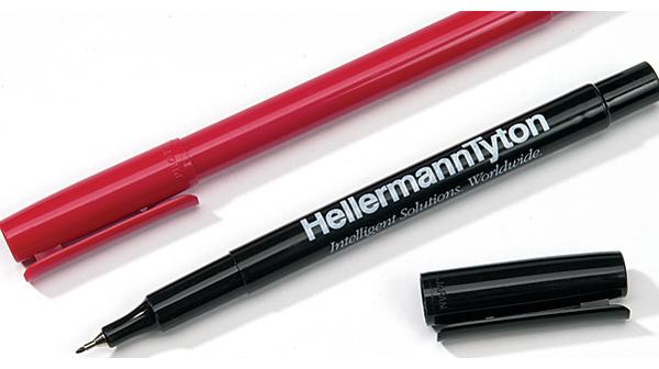 Produktbild HellermannTyton Markierstift 2er Set schwarz (Schwarz, 2 x)
