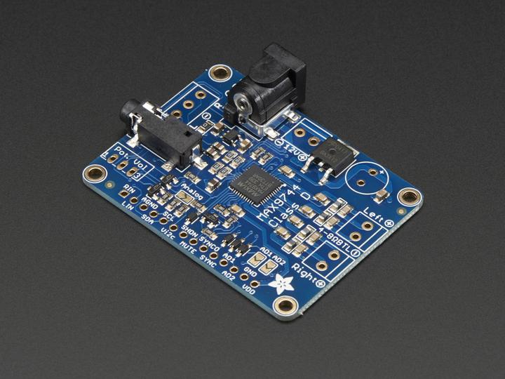 Image du produit Adafruit Amplificateur audio stéréo de classe D MAX9744 (Extension)