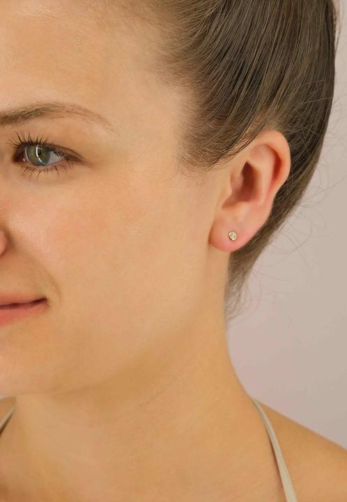 Image du produit Muau Boucles d'oreilles monture à cadre (Or jaune 750/18K)