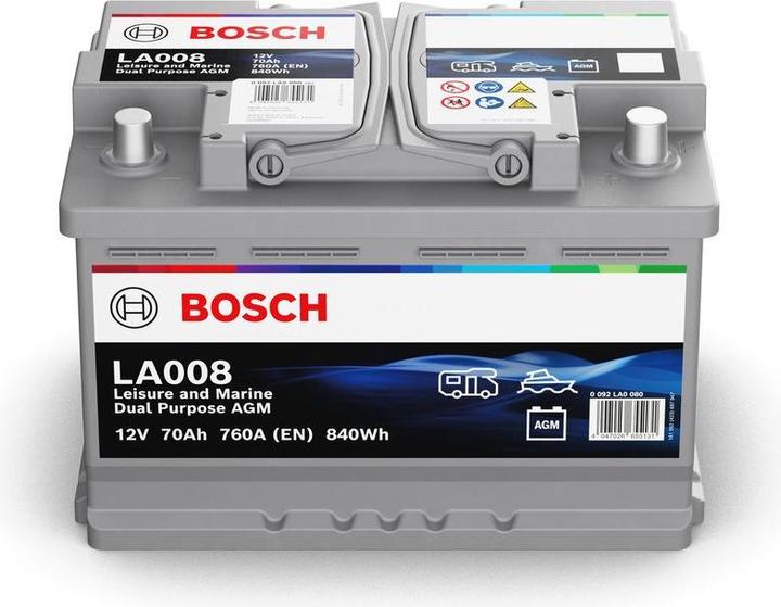Image du produit Bosch Automotive AGM Versorgungsbatterie 12V/70Ah/760A (12 V, 70 Ah, 760 A)