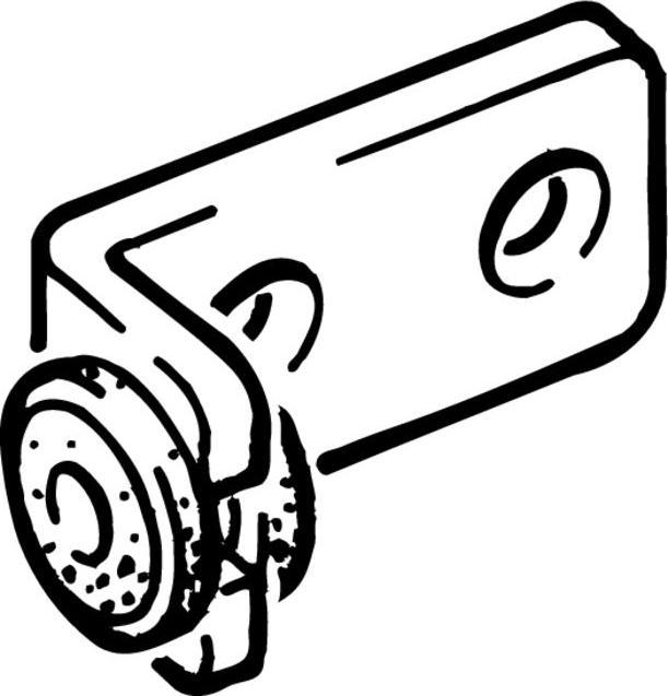 Image du produit HAWA Entraîneur de porte CLIPO pour 2 portes, acier galvanisé