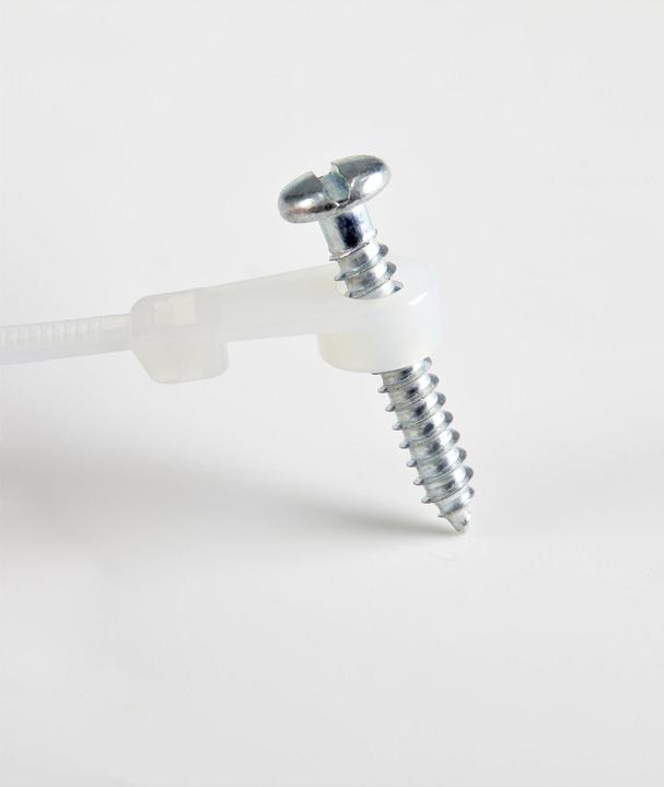 Image du produit StarTech 15cm(6") Cable Ties with Mounting Hole, 3mm(1/8") wide, 40mm(1-1/2") Bundle Dia. (Serre-câbles en plastique, 172 mm, 100 pcs)