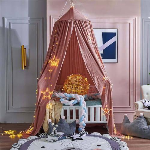 Image du produit Activity Board Ciel de lit bébé, moustiquaire enfant dentelle baldaquin, fille princesse rideau de lit en coton