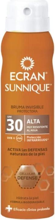Ecran SUNNIQUE proteción aerosol vapo SPF30 75 ml (Sonnenspray, SPF 30, 75 ml)