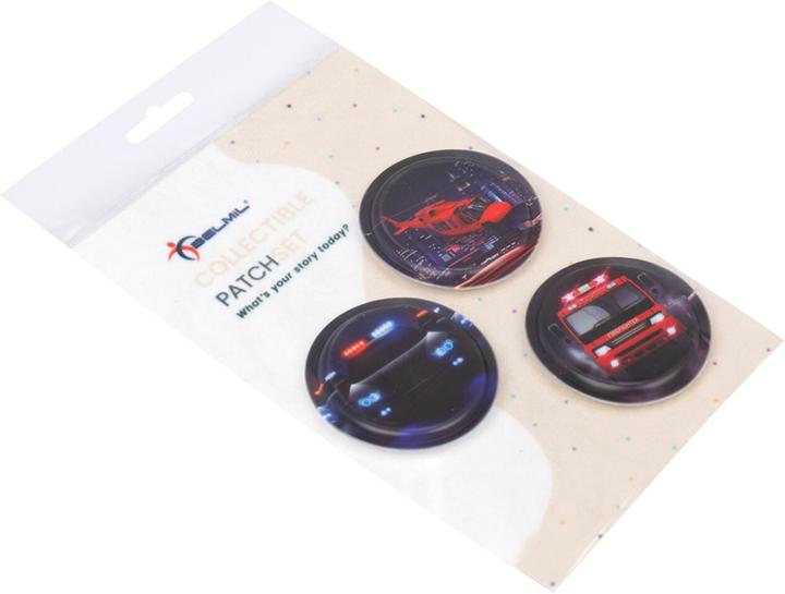 Actual product image Belmil Patch Set "Police" for School Backpack