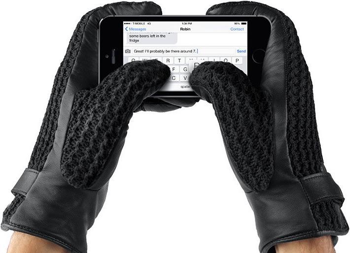 Immagine prodotto Mujjo Touchscreen in pelle all'uncinetto (8)