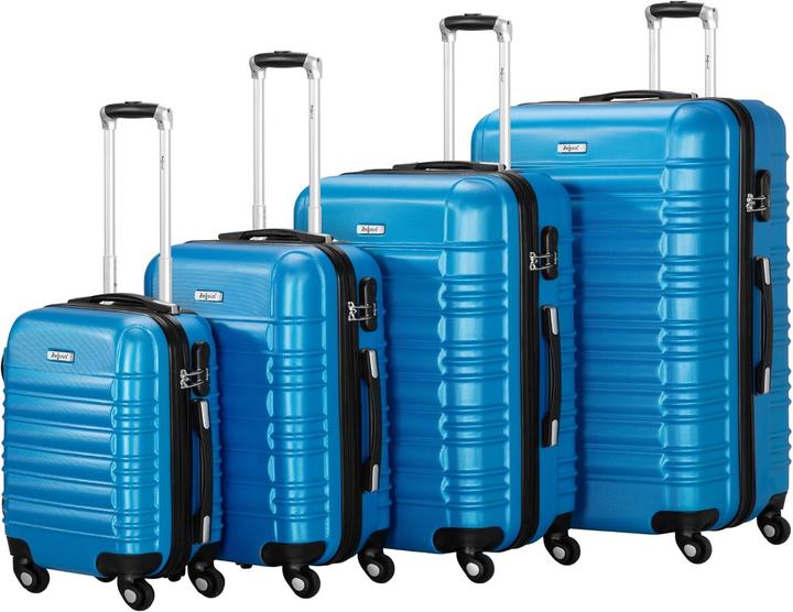 Zelsius 4-tlg. Hartschalenkoffer Set (Handgepäck (bis 50l), M (50 - 90l), L (90 - 115l))