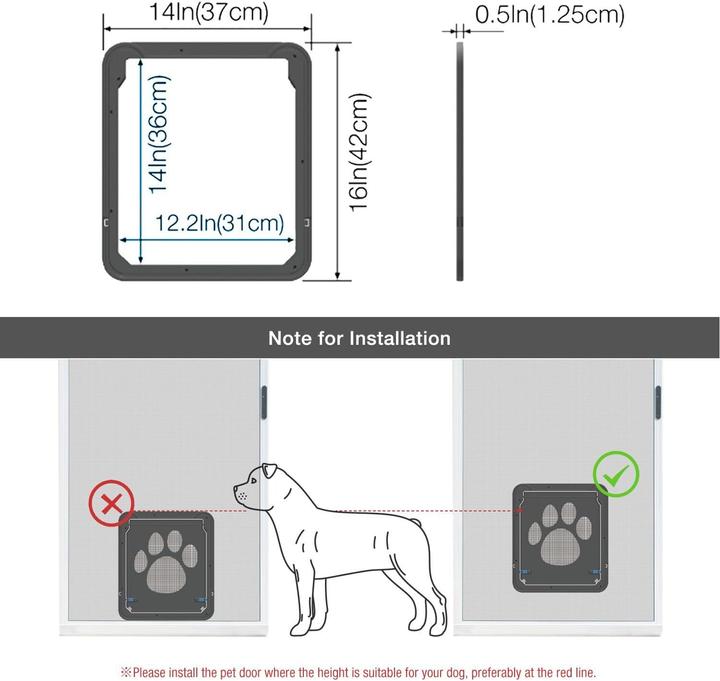 Produktbild Namsan Haustierklappe (Magnetische Katzenklappe)