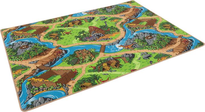 Produktbild Pergamon Kinder Spiel Strassen Teppich Dino Welt (200 x 250 cm)