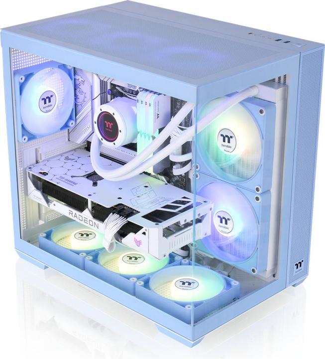 Produktbild Thermaltake View 380 TG ARGB Hydrangea Blue (mATX, Mini-ITX, ATX)