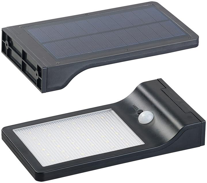 Actual product image Lunartec Solar LED Wall Light with PIR Sensor & Night Light