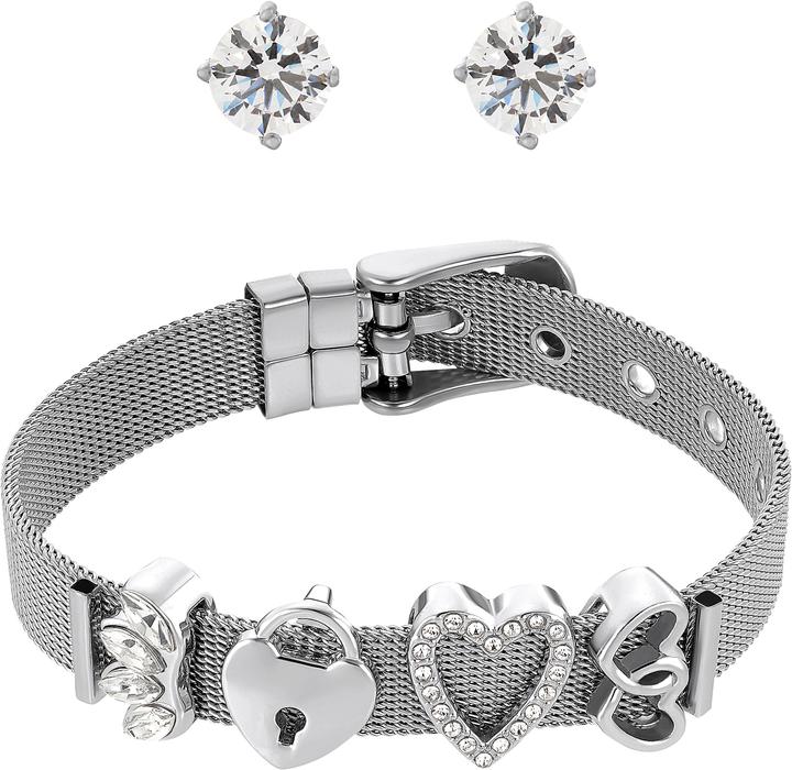 Immagine prodotto Heideman Set Milanaise color argento (100% acciaio inossidabile)
