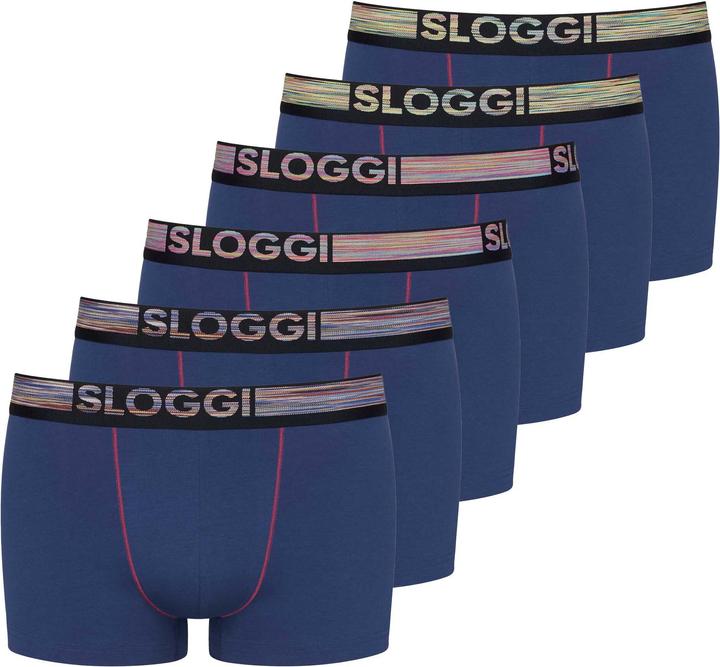 Sloggi Boxershort Casual Figurbetont (S, 6er Pack)