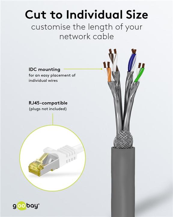 Produktbild Goobay Netzwerkkabel (S/FTP, CAT6, 50 m)