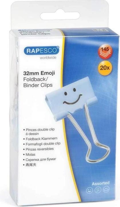 Image du produit Rapesco Clips de montage emoji 32mm (20 x)