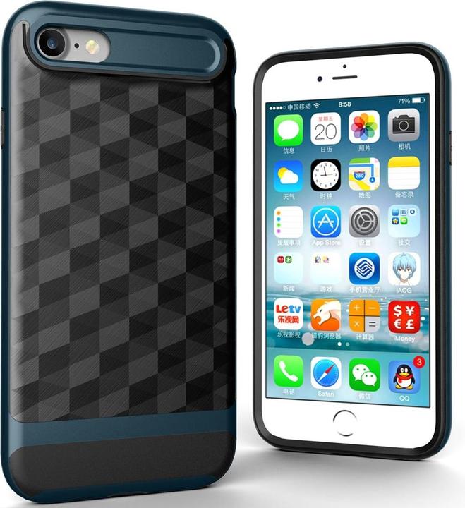 Produktbild König Design Apple iPhone SE 2020 Hülle Case Handy Cover Schutz Tasche Schutzhülle Etui Blau (Apple iPhone SE (2nd Gen))