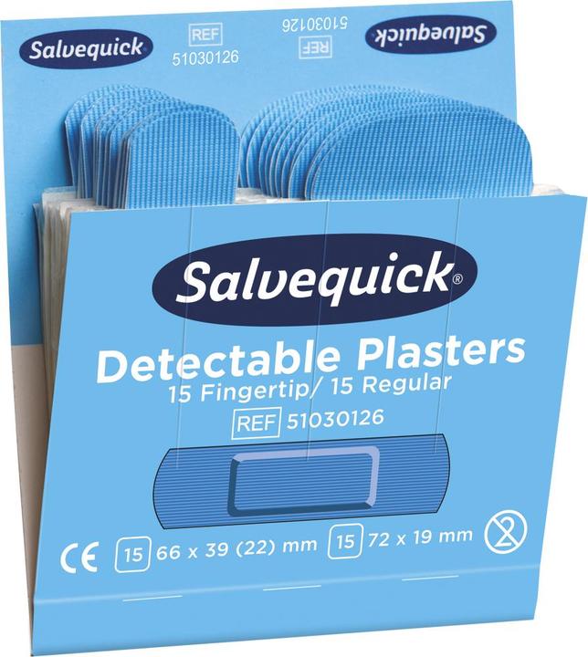 Produktbild Salvequick Refill Pflaster-Strips detectable (30 x)