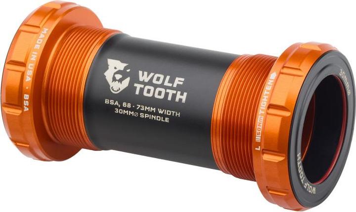 Wolf Tooth Bottom Bracket BSA, 30mm, 68/73mm, orange