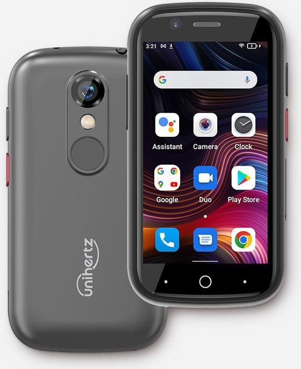 Produktbild Unihertz Jelly 2E -puhelin, 64/4 Gt, hopea (64 GB, Silber, 6.40", 16 Mpx, 4G)