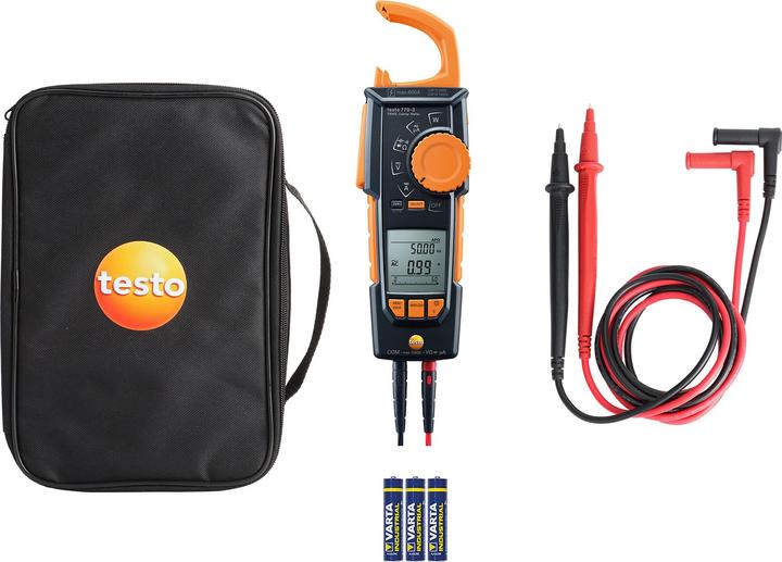 Immagine prodotto Testo 770-3 Pinza amperometrica digitale CAT III 1000 V, CAT IV 600V Display (conteggi): 6000 (CAT IV 600V, CAT III 1000V)