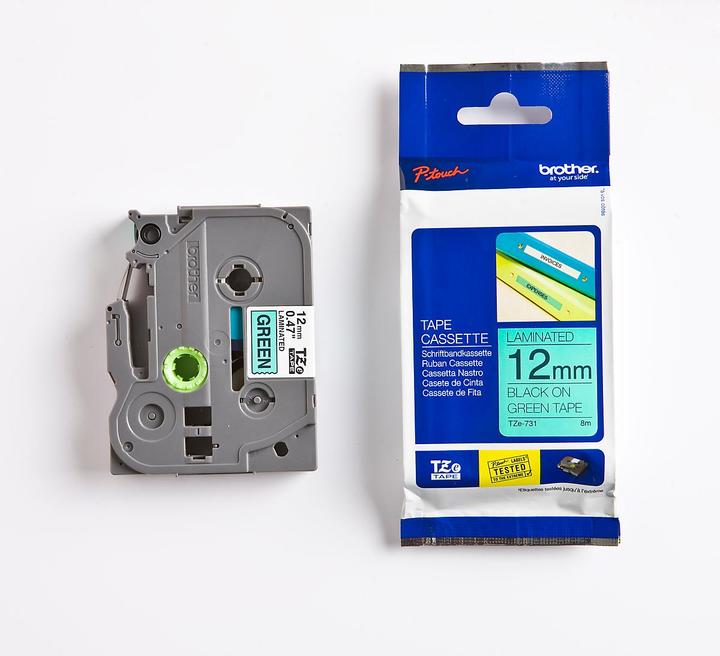 Produktbild Brother Tze-731 (1.20 cm, Grün)