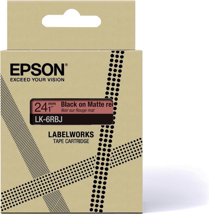 Produktbild Epson Matte Red/Black 24mm LK-6RBJ (2.40 cm, Rot)