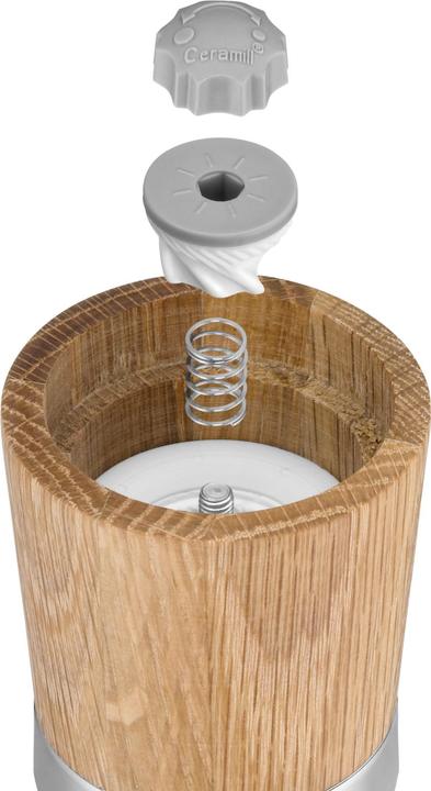 Produktbild WMF Gewürzmühle Salzmühle Pfeffermühle Ceramill Nature Holz Glas Keramikmahlwerk (Pfeffer, Salz)