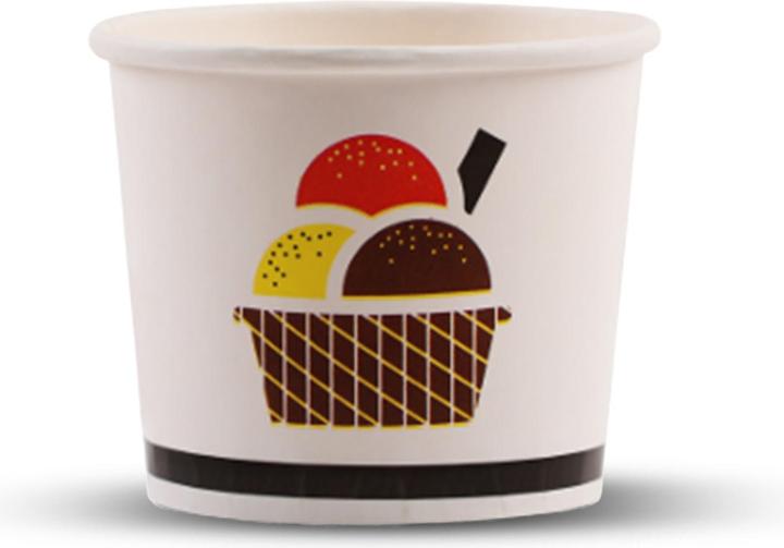Actual product image TeCup Pappbecher, Eisbecher, Dessertbecher 200 cc (200 ml) (500 x)