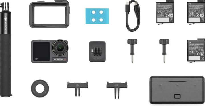Produktbild DJI Osmo Action 4 Adventure Combo (120p, Bluetooth, WLAN)
