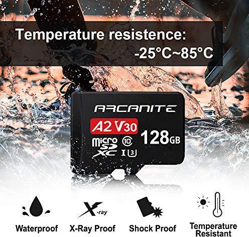 Actual product image Arcanite 128 GB microSDXC-Speicherkarte (128 GB, microSDXC, U3, UHS-I)