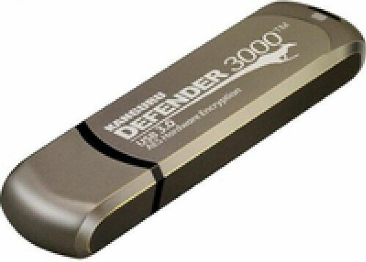 Kanguru 256GB Defender 3000 Lecteur Flash USB 3.0 crypté FIPS 140-2 Level - 256 (256 Go, USB-C)