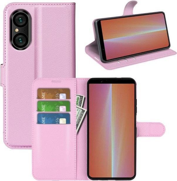 Actual product image MU Classic Litchi Leather Bookcover Series (Sony Xperia 5 V)