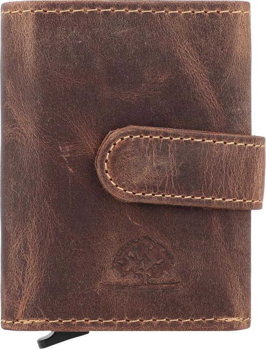 Greenburry Vintage Geldbörse RFID Schutz Leder 8 cm